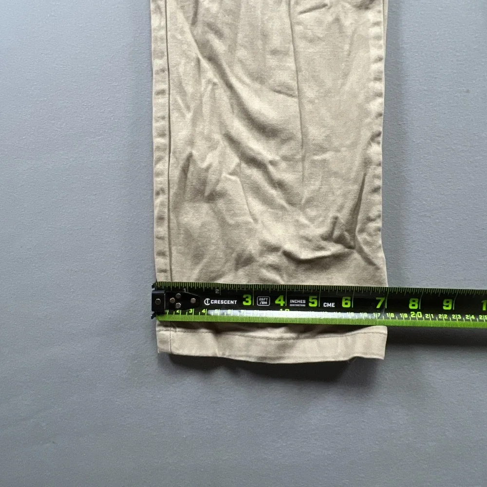 Old Navy Straight Built In Flex Uniform Pants Boys 16 Beige Cotton Flat Front